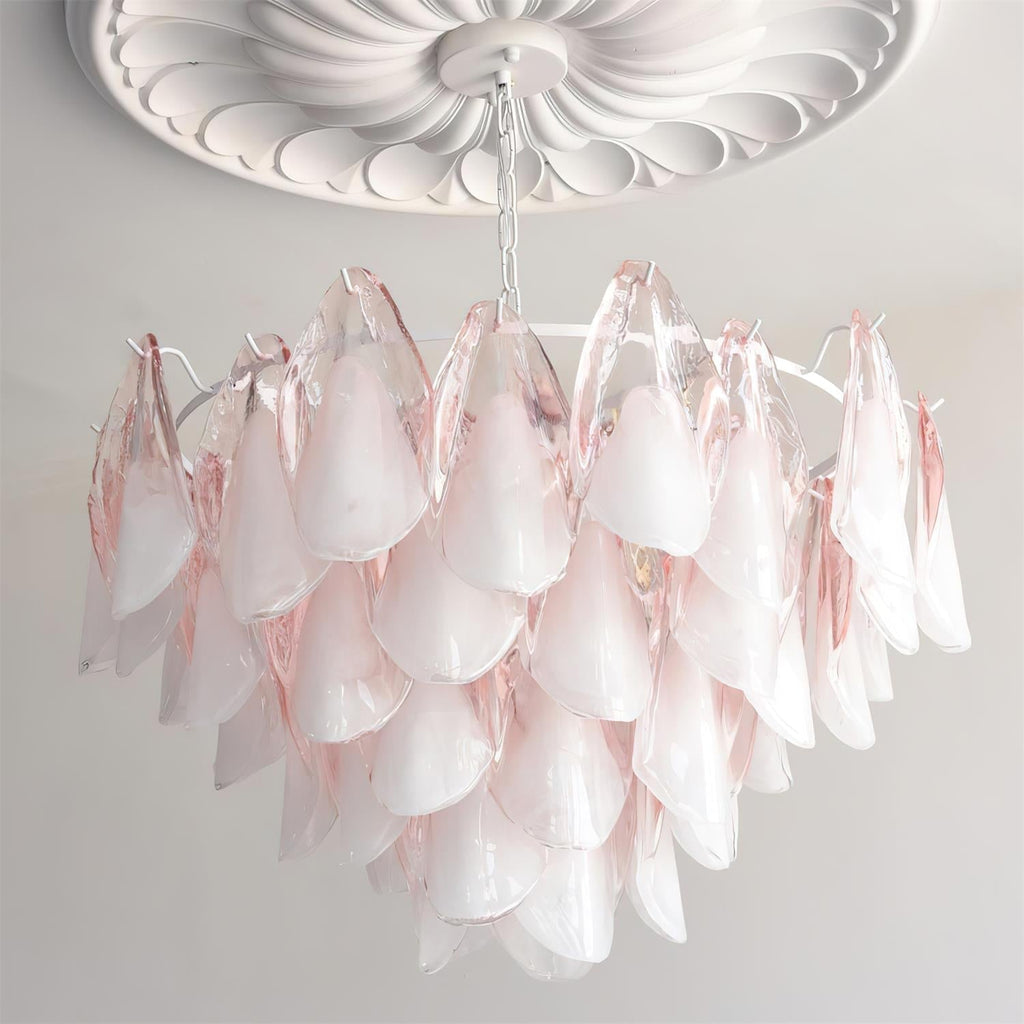 Caia Murano Glass Chandelier for Living Room - fovolighting