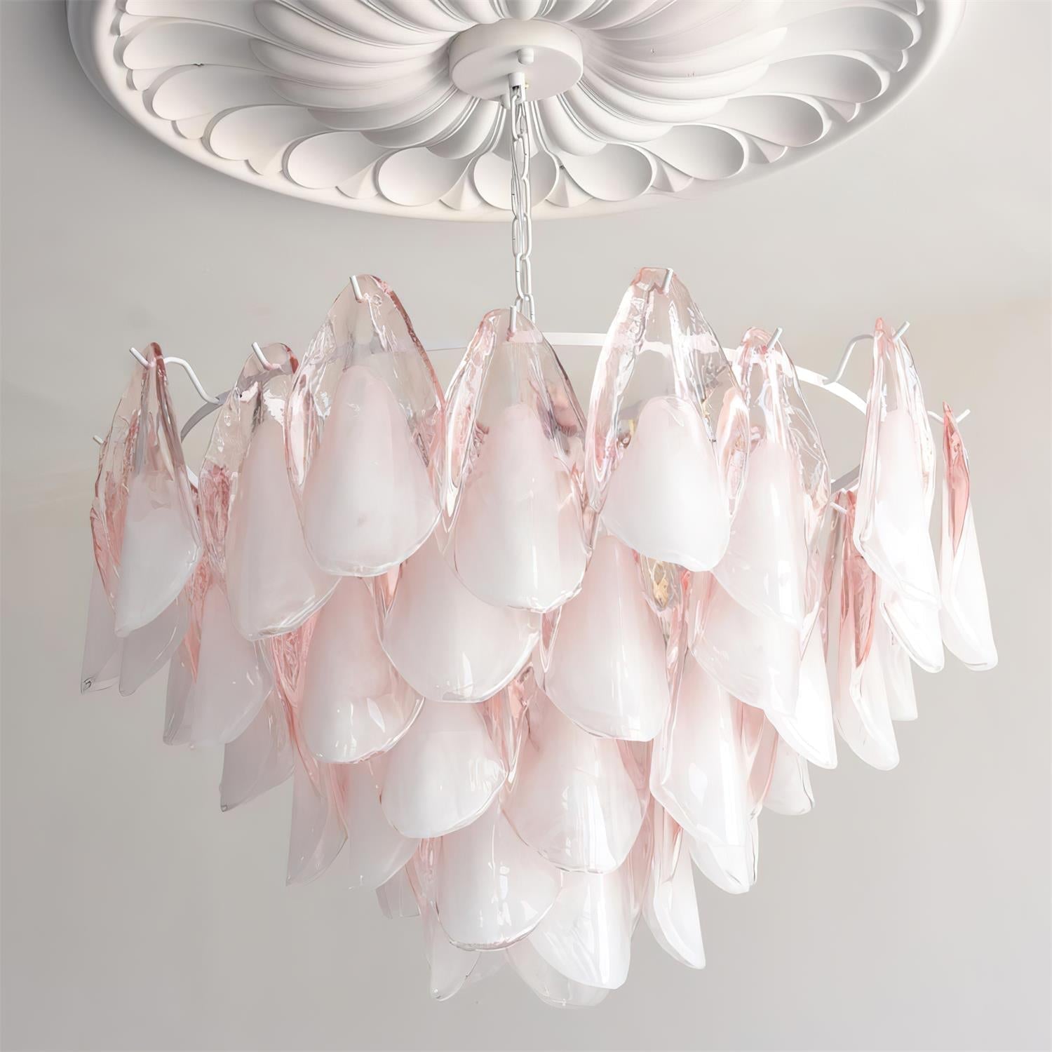 Caia Murano Glass Chandelier for Living Room - fovolighting