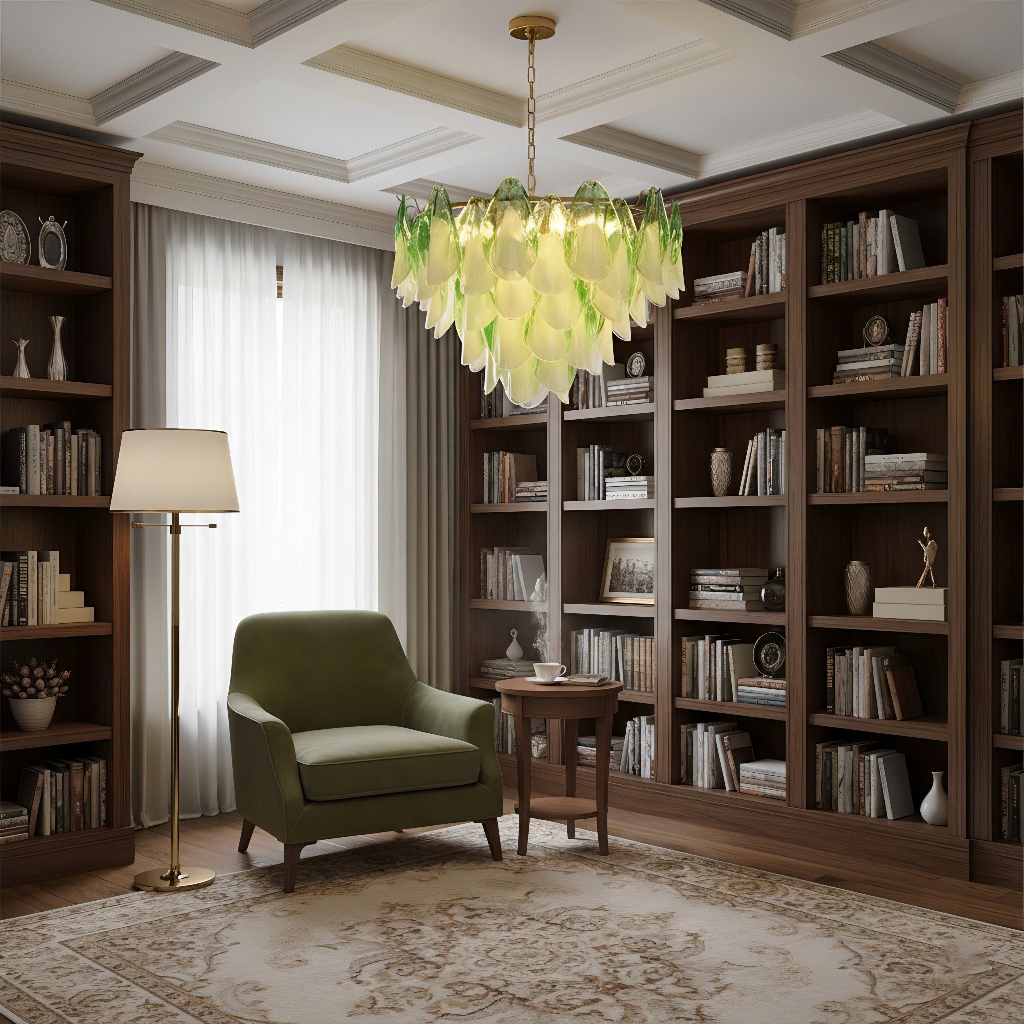 Caia Murano Glass Chandelier for Living Room - fovolighting
