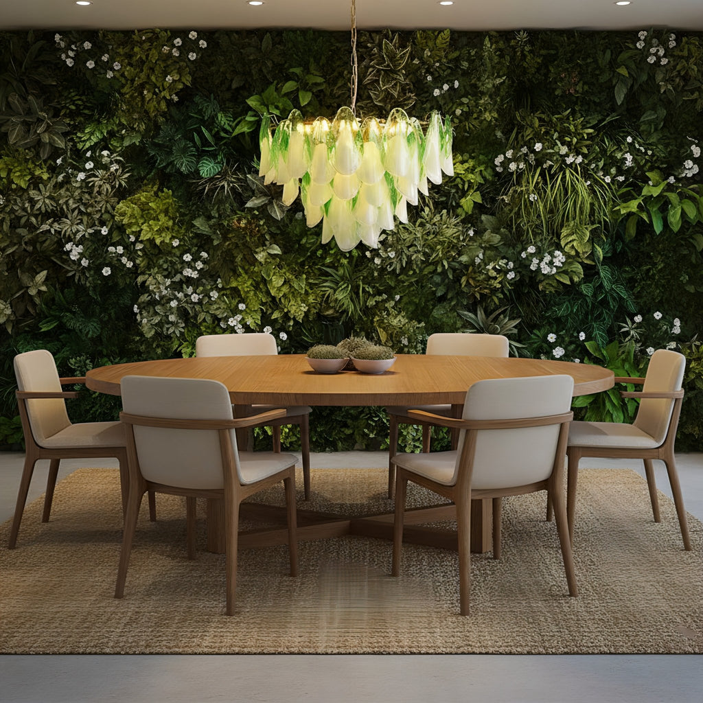 Caia Murano Glass Chandelier for Living Room - fovolighting