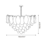 Caia Murano Glass Chandelier for Living Room - fovolighting