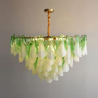 Caia Murano Glass Chandelier for Living Room - fovolighting