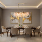 Caia Murano Glass Chandelier for Living Room - fovolighting