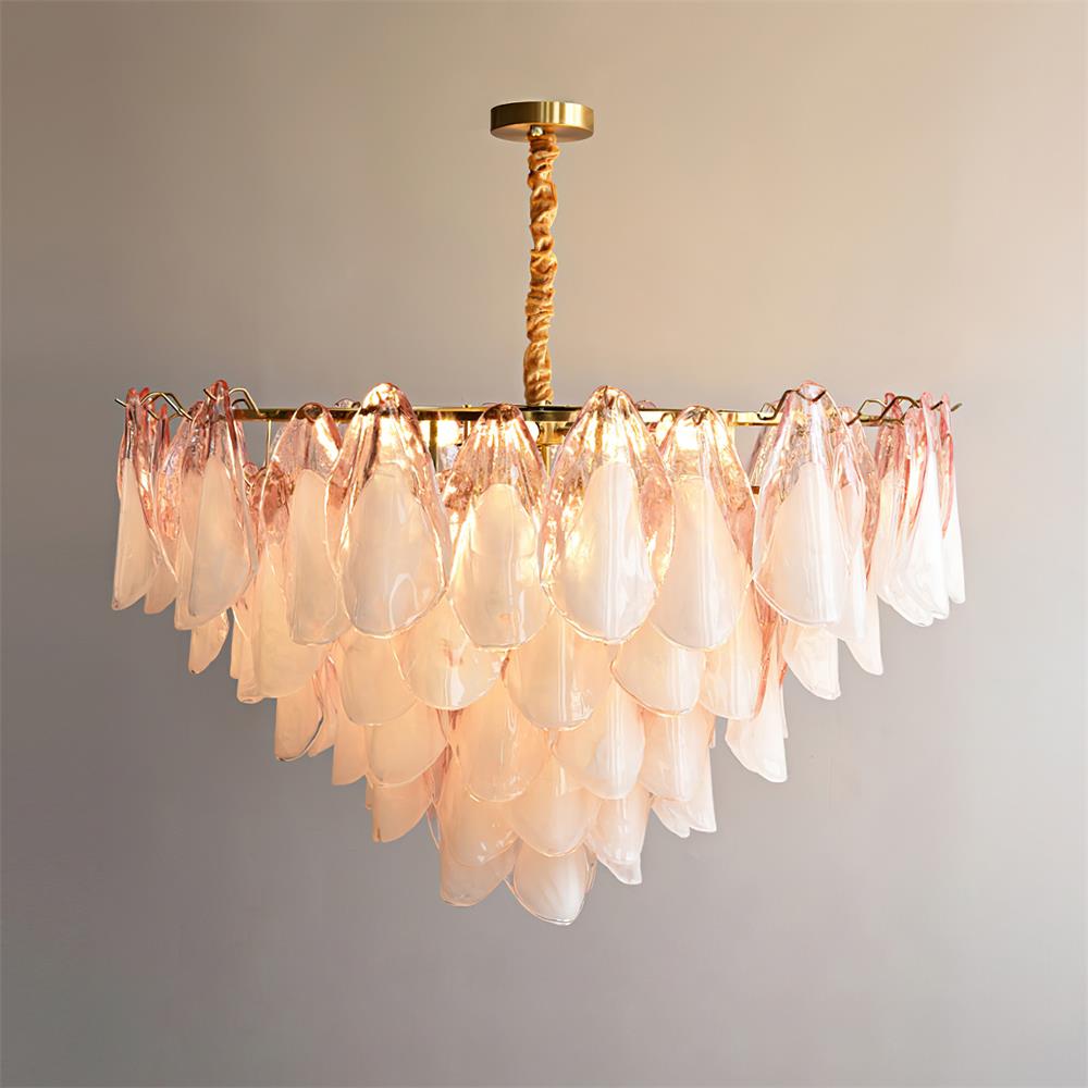 Caia Murano Glass Chandelier for Living Room - fovolighting