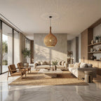 Cairo Crocheted Seagrass Pendant - fovolighting