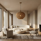 Cairo Crocheted Seagrass Pendant - fovolighting