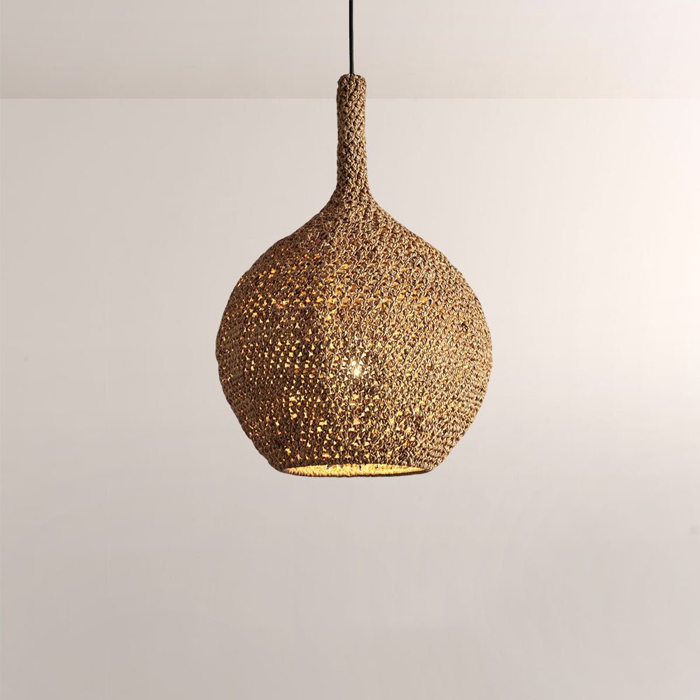 Cairo Crocheted Seagrass Pendant - fovolighting