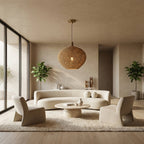 Cairo Crocheted Seagrass Pendant - fovolighting