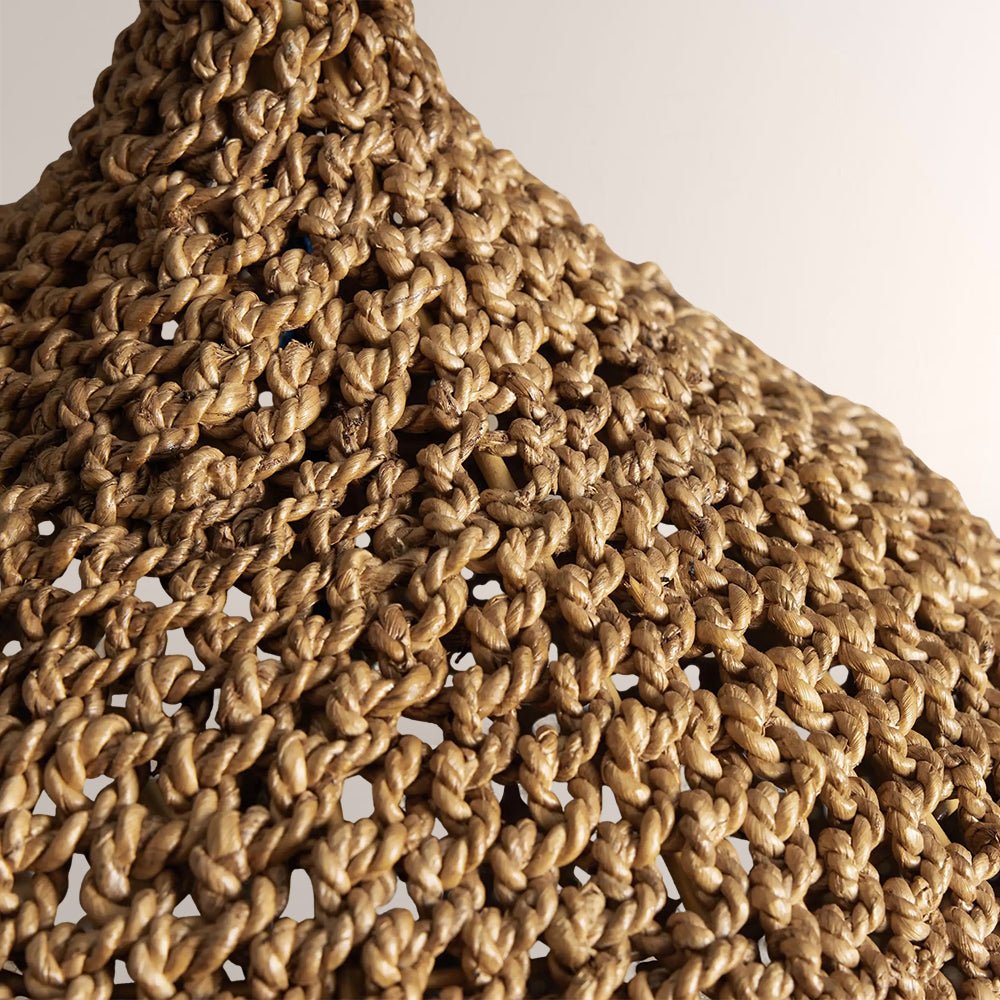 Cairo Crocheted Seagrass Pendant - fovolighting
