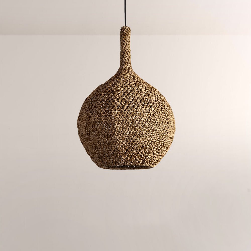 Cairo Crocheted Seagrass Pendant - fovolighting