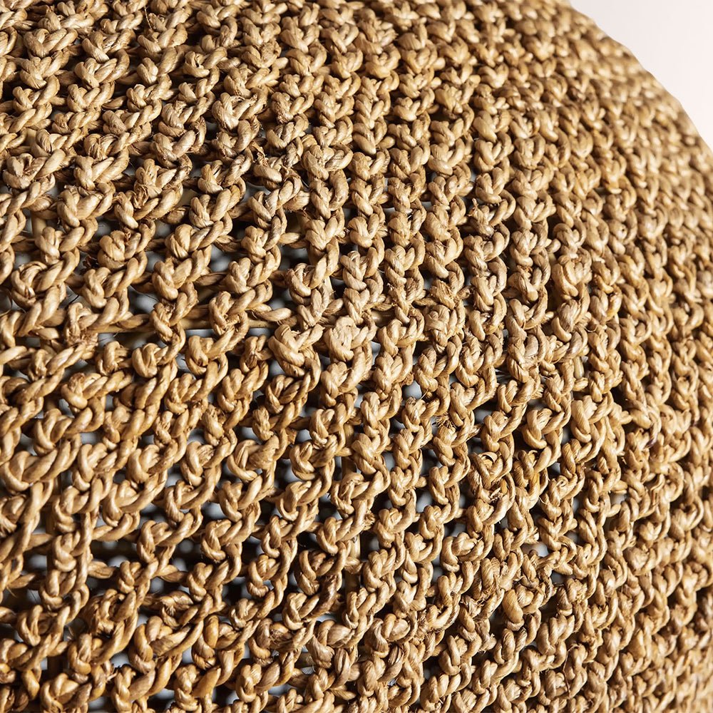 Cairo Crocheted Seagrass Pendant - fovolighting