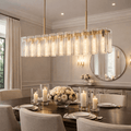Calametta Glass Rectangular Chandelier - fovolighting