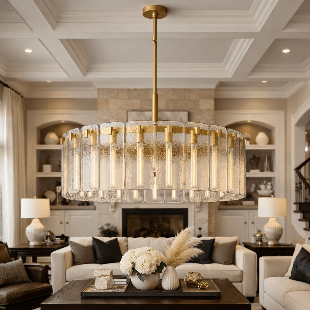 Calametta Glass Round Chandelier - fovolighting