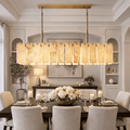 Calametta Onyx Rectangular Chandelier, Chandelier for Dining Room - fovolighting