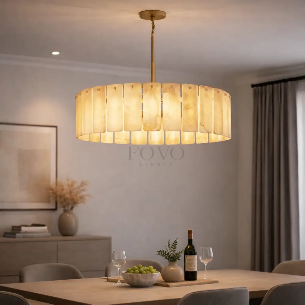 Calametta Onyx Round Chandelier