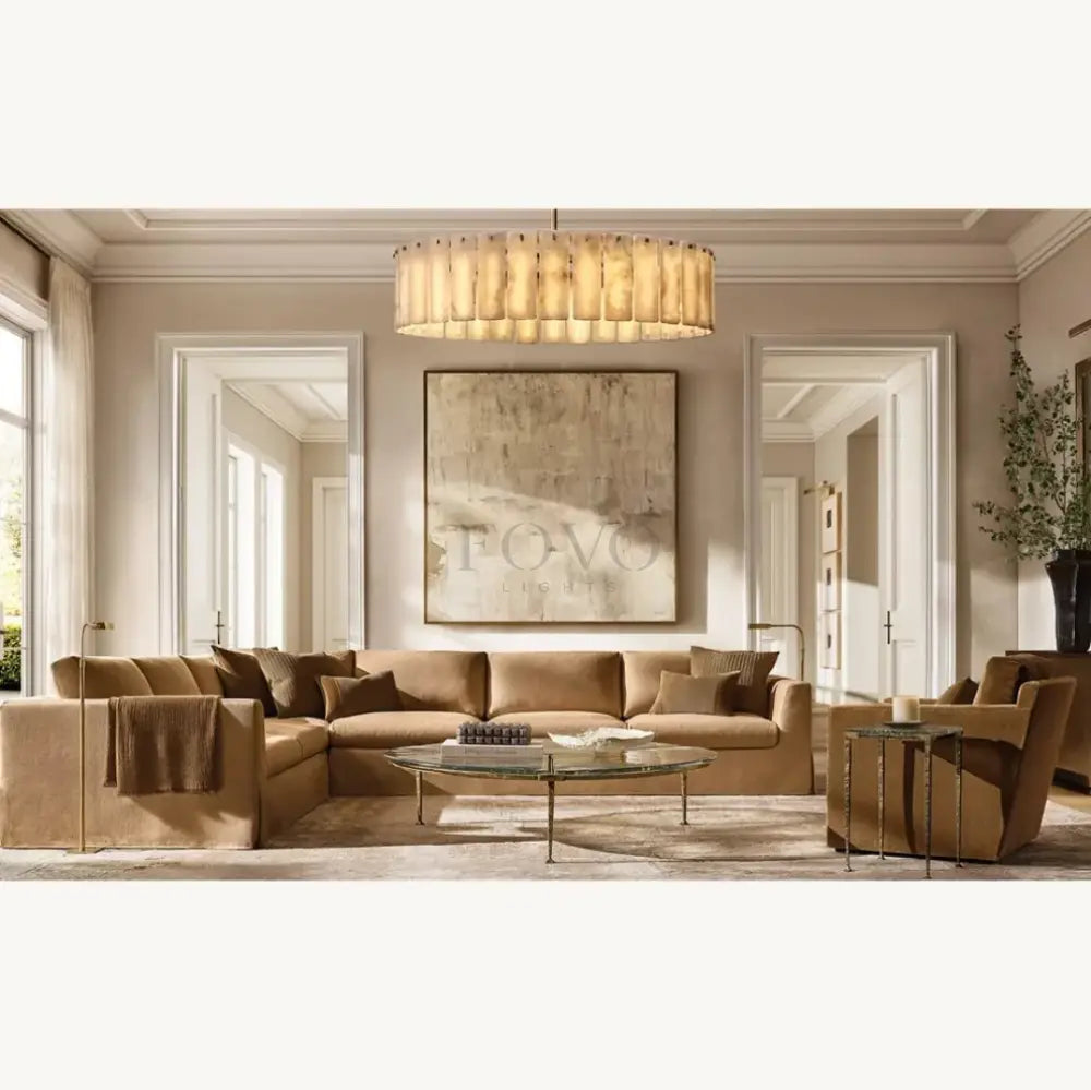 Calametta Onyx Round Chandelier