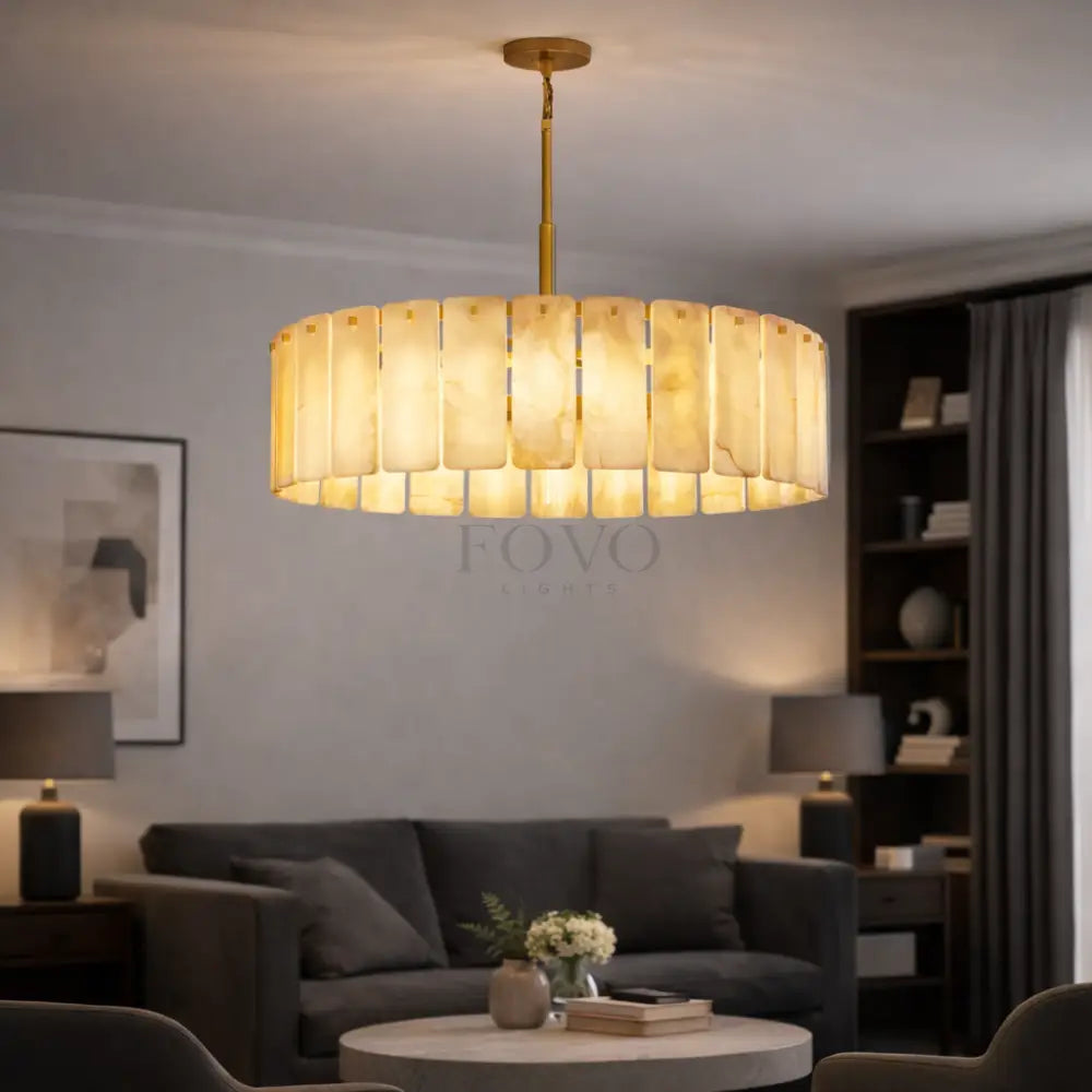 Calametta Onyx Round Chandelier