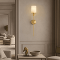 Caldera Marble & Copper Wall Sconce - fovolighting