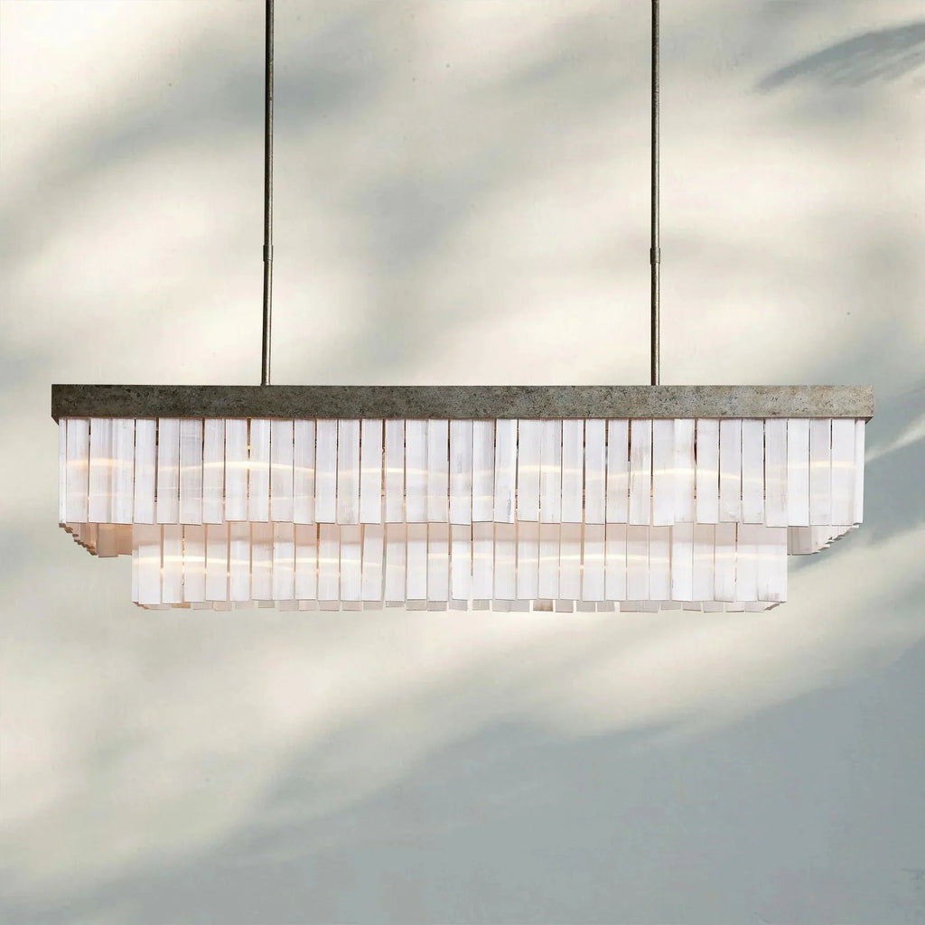 Cameron Rectangular Chandelier 49''59'' - fovolighting