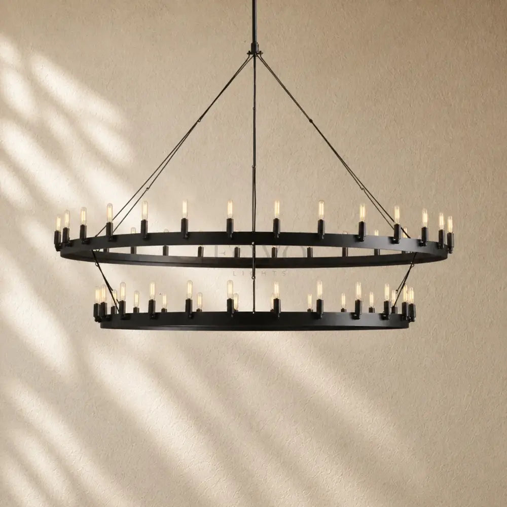 Caminon Vintage 2-Tier Round Chandelier