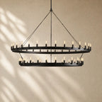 Caminon Vintage 2-Tier Round Chandelier