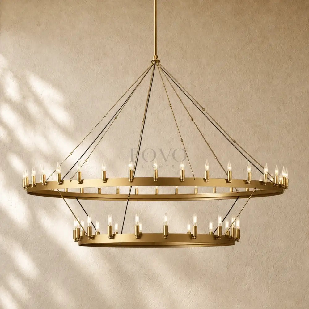Caminon Vintage 2-Tier Round Chandelier