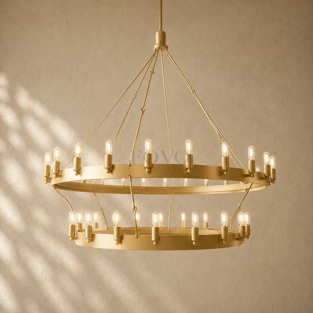 Caminon Vintage 2-Tier Round Chandelier