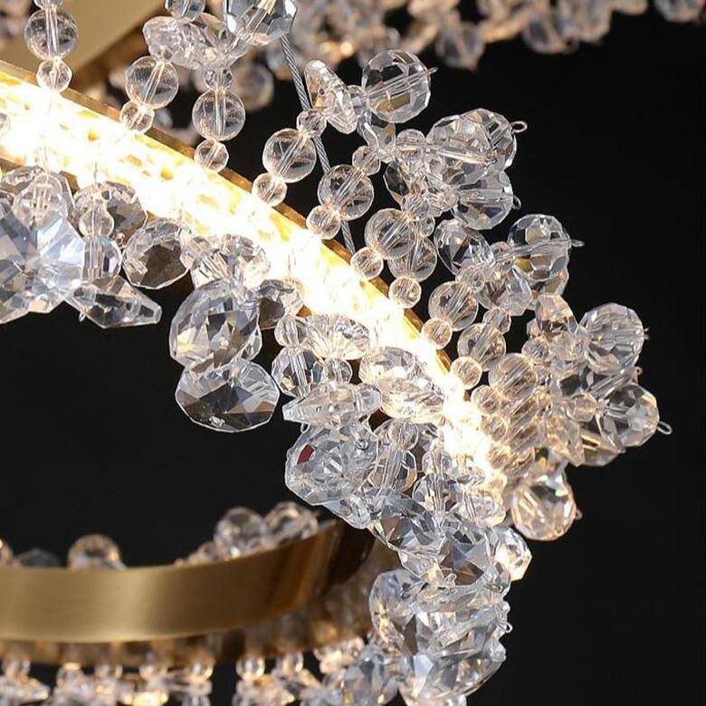 Capri 2 - Ring Modern Crystal Chandelier - fovolighting