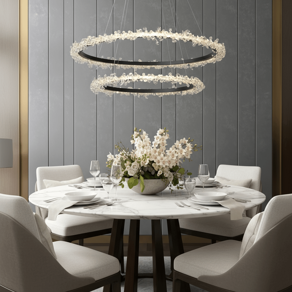 Capri 2 - Tier Crystal Chandelier - fovolighting