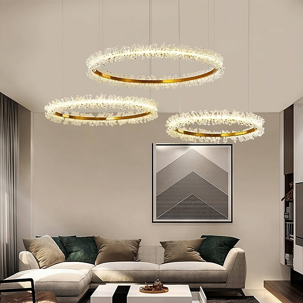 Capri 3 - Ring Crystal Chandelier - fovolighting