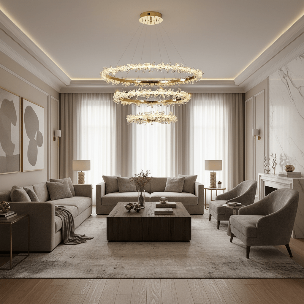 Capri 3 - Tier Modern Chandelier - fovolighting