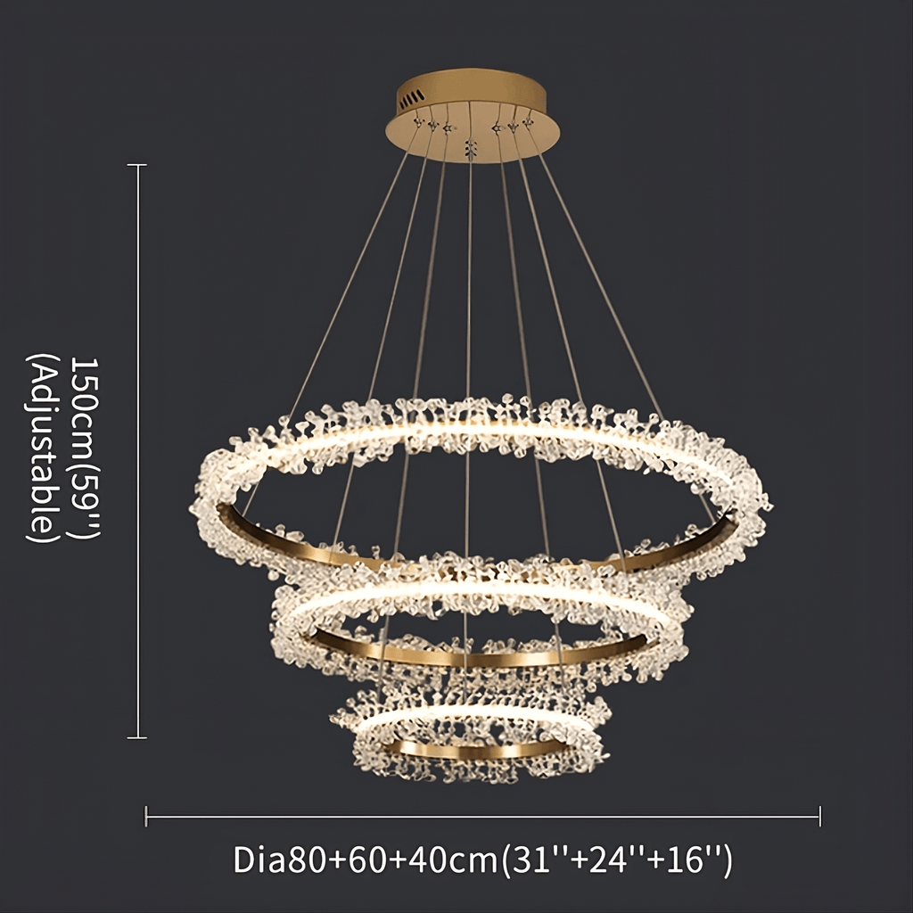 Capri 3 - Tier Modern Chandelier - fovolighting