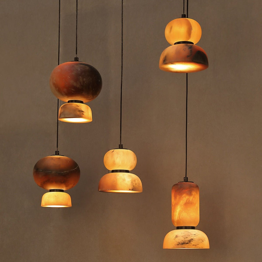 Carey Eterna Alabaster Pendant – Small Ring - fovolighting