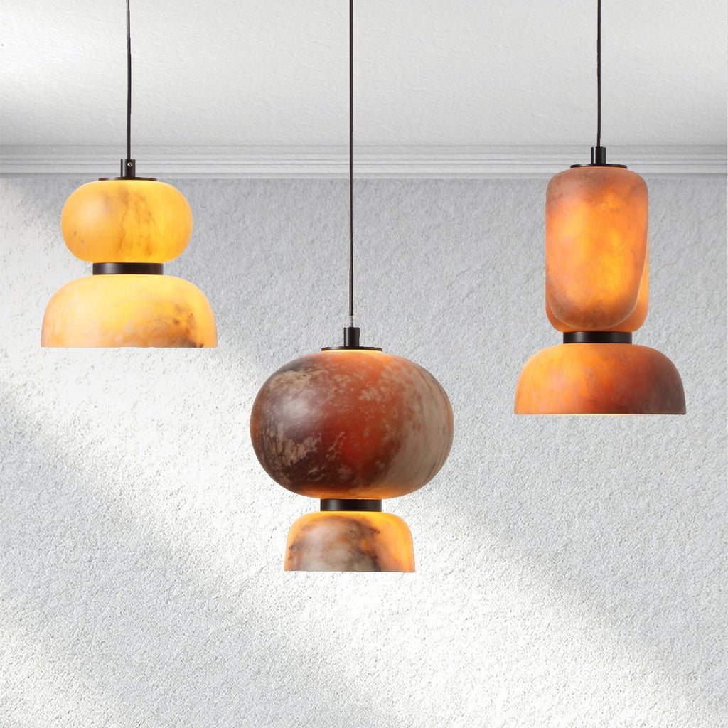 Carey Eterna Vertical Alabaster Pendant - fovolighting