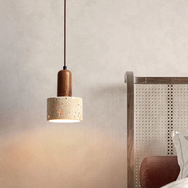 Carrara Travertine Dome Pendant - fovolighting