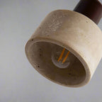Carrara Travertine Dome Pendant - fovolighting