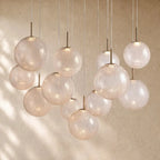Casenin Round Chandelier - 12-Light 43’’ / Crackle
