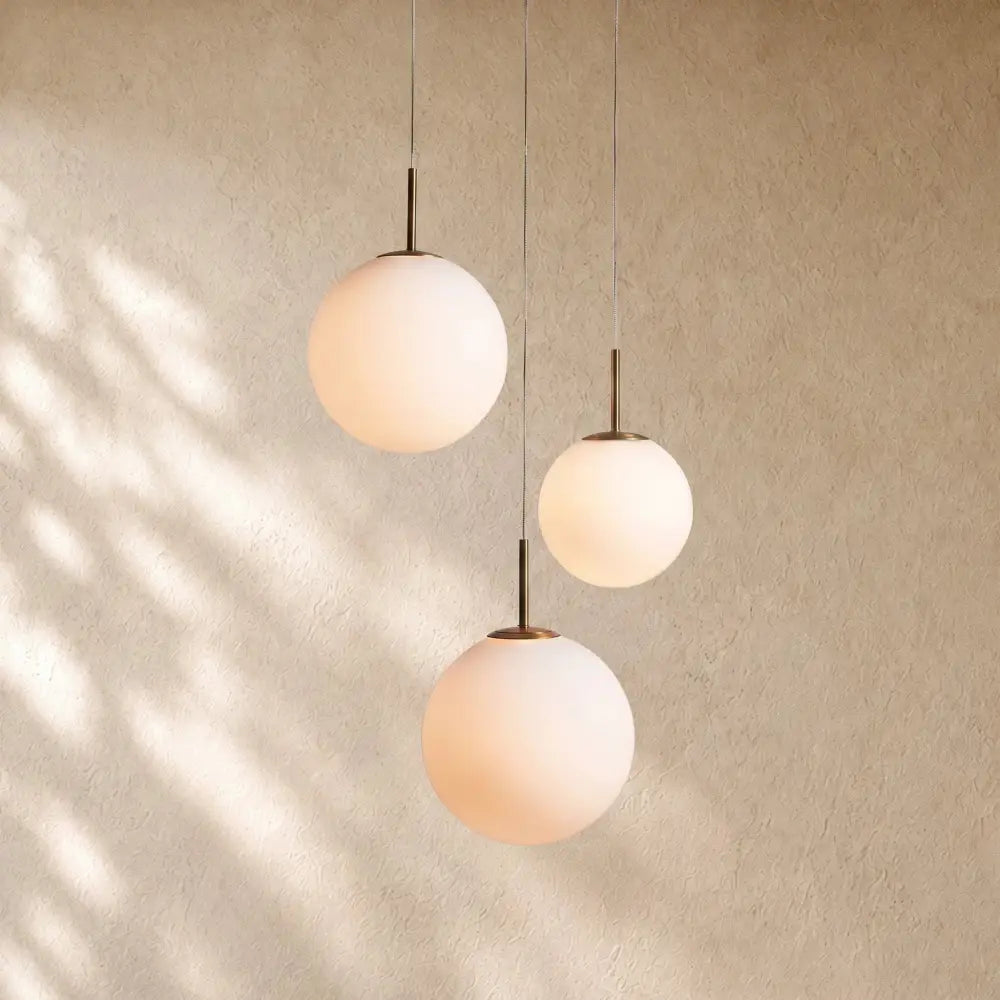 Casenin Round Chandelier - 3-Light 20’’ / Matte Opal