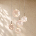 Casenin Round Chandelier - 5-Light 28’’ / Crackle