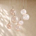 Casenin Round Chandelier - 7-Light 34’’ / Crackle
