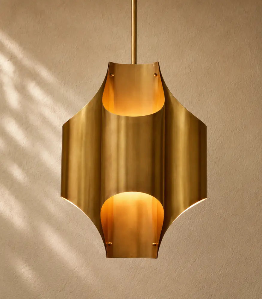 Cathedre Pendant - Lacquered Burnished Brass