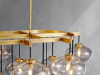 Cebret Glass Linear Chandelier - fovolighting