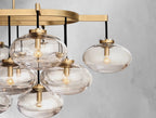 Cebret Glass Linear Chandelier - fovolighting
