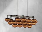 Cebret Glass Linear Chandelier - fovolighting