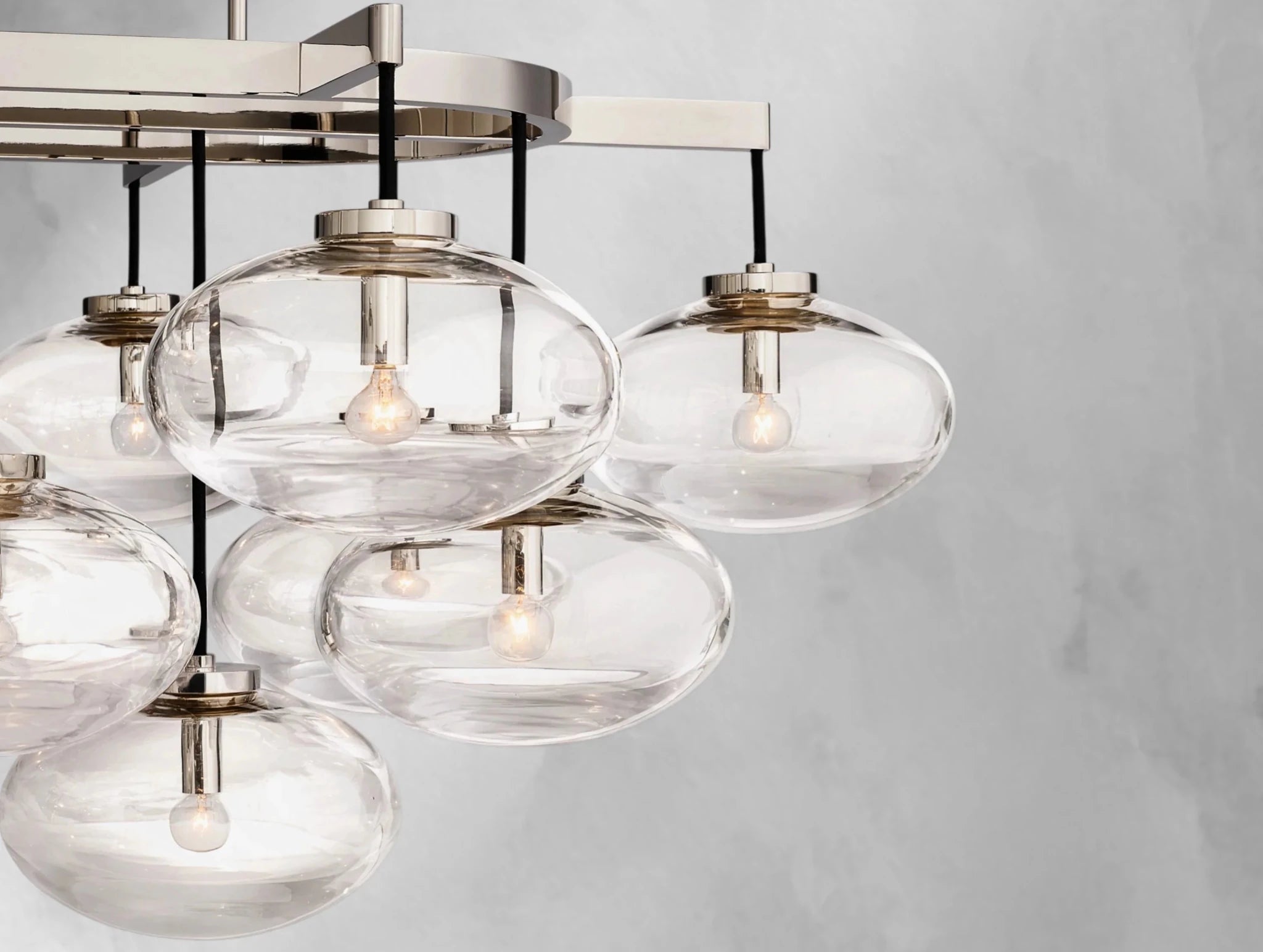 Cebret Glass Linear Chandelier - fovolighting