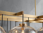 Cebret Glass Linear Chandelier - fovolighting