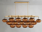 Cebret Glass Linear Chandelier - fovolighting