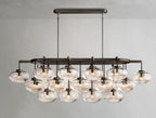 Cebret Glass Linear Chandelier - fovolighting