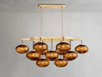Cebret Glass Linear Chandelier - fovolighting