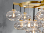 Cebret Glass Linear Chandelier - fovolighting